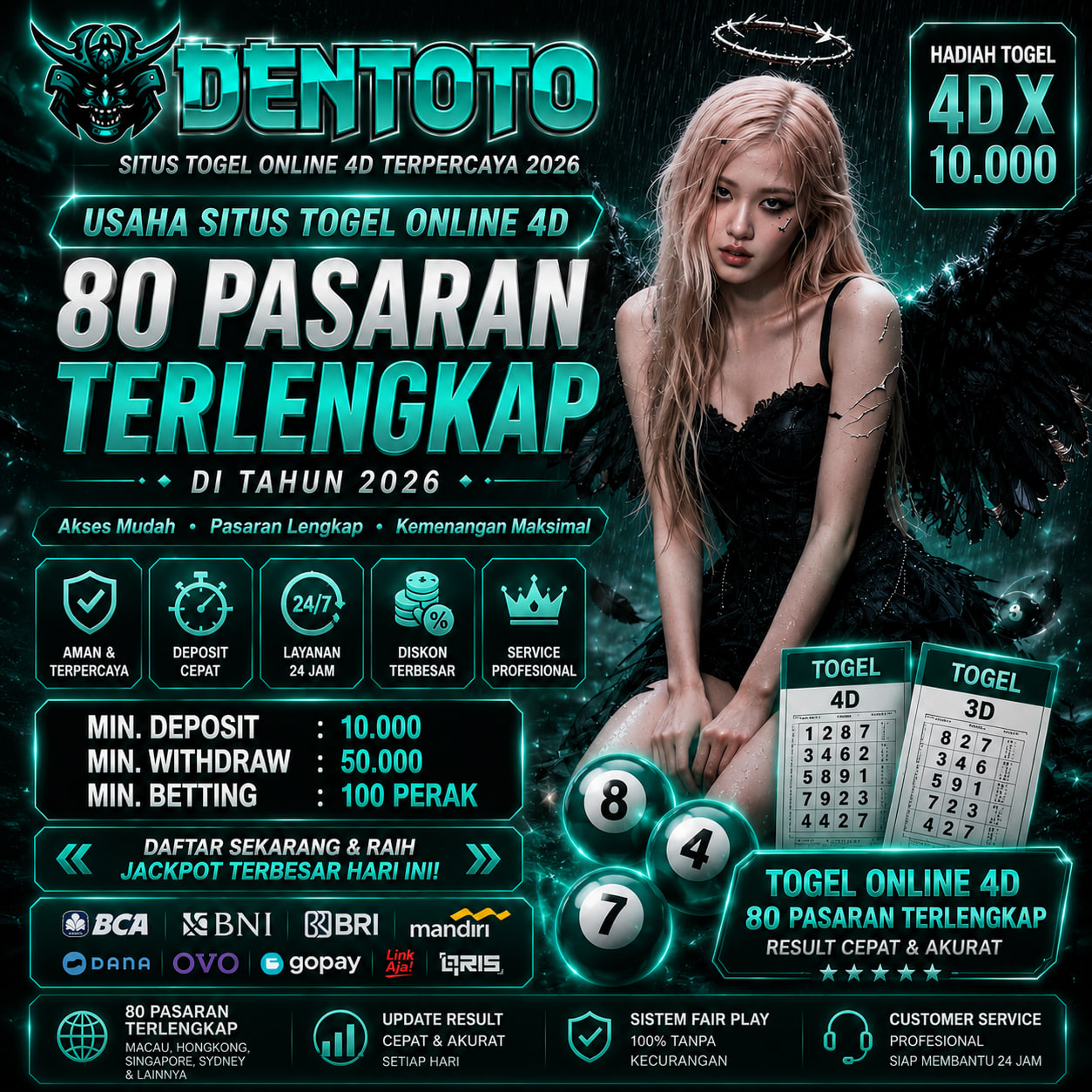 DENTOTO Login Akses Bandar Togel Online 4D Pasaran Paling Update dan Terlengkap